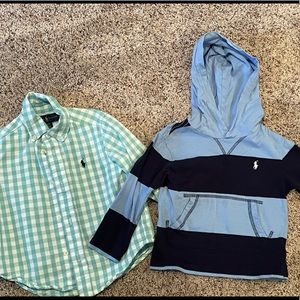 2T Ralph’s Lauren Button Down and Hoodie
